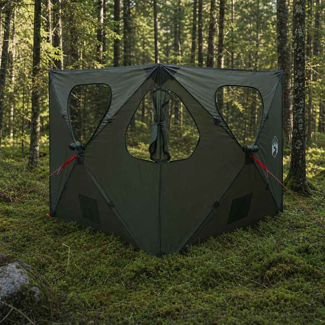 Jacht Tent Legergroen 145 X 145 X 150 Cm Polyester En Staal