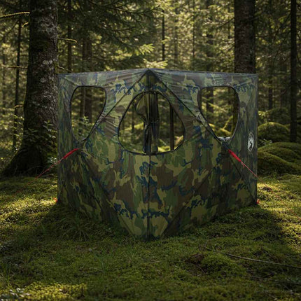Jacht Tent 145 X 145 X 150 Cm Legergroen Polyester En Staal