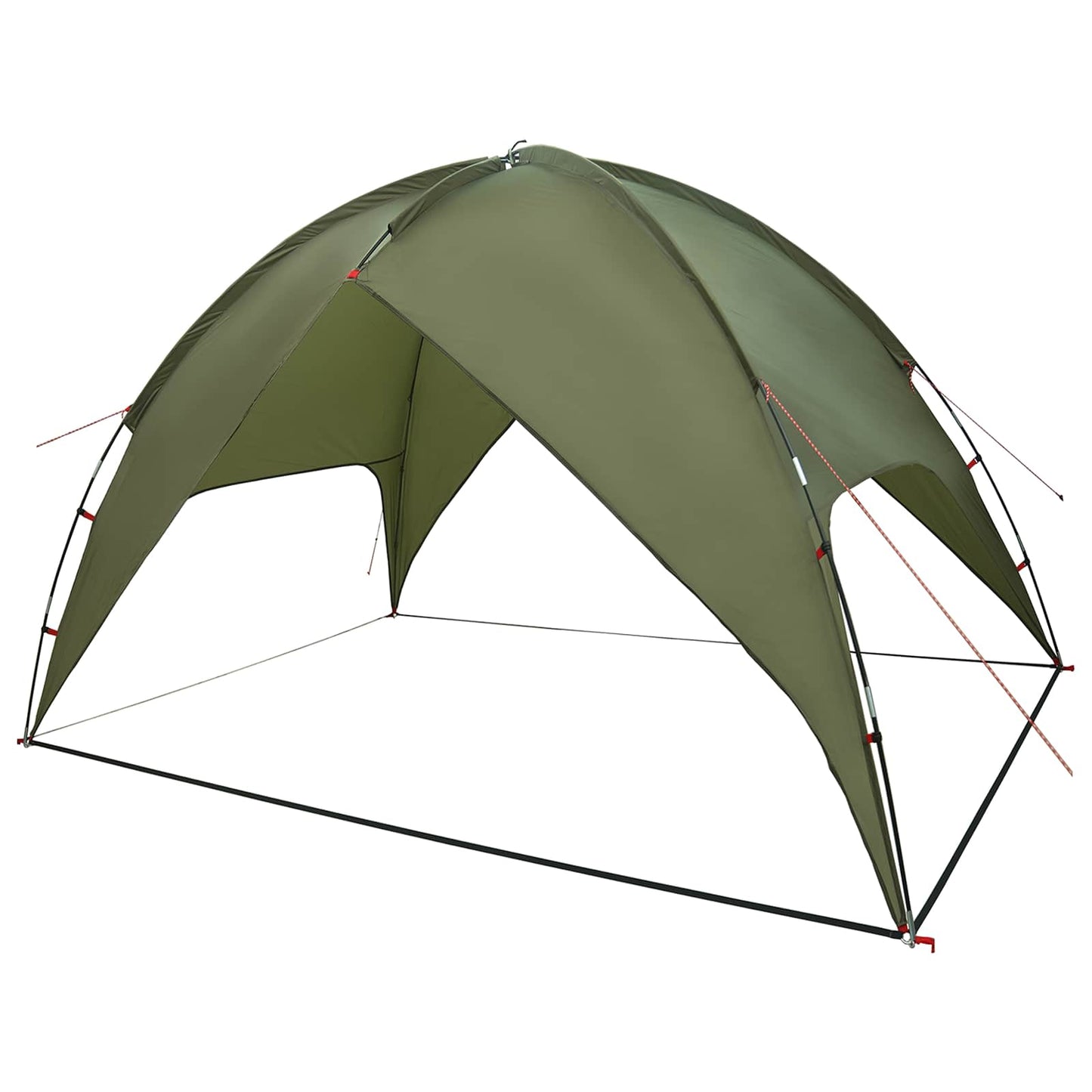 Camping Tent Met Regenhoes Waterdicht Koepel Olijfgroen