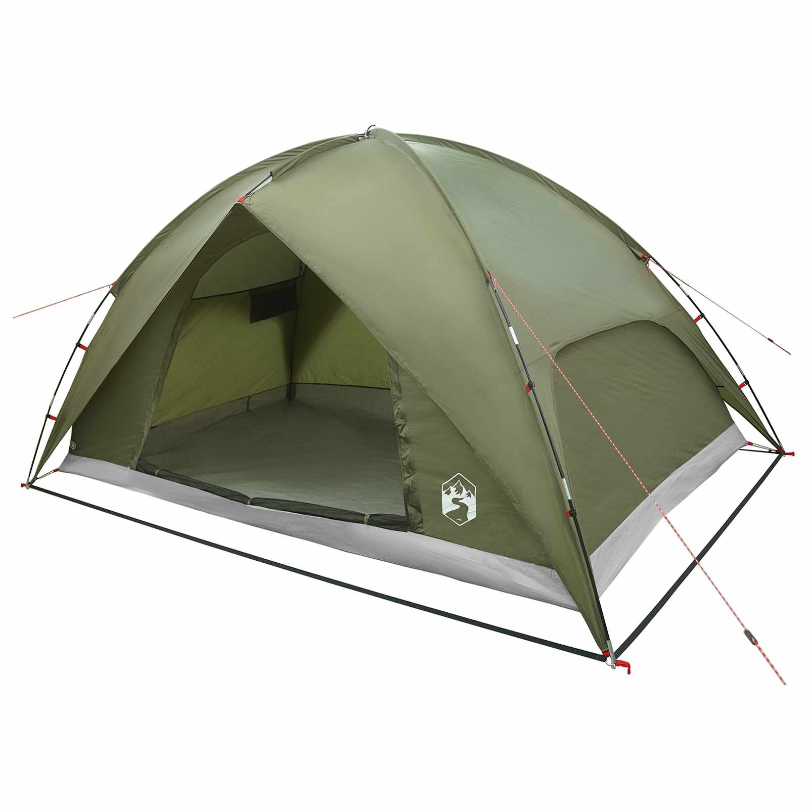 Camping Tent Met Regenhoes Waterdicht Koepel Olijfgroen