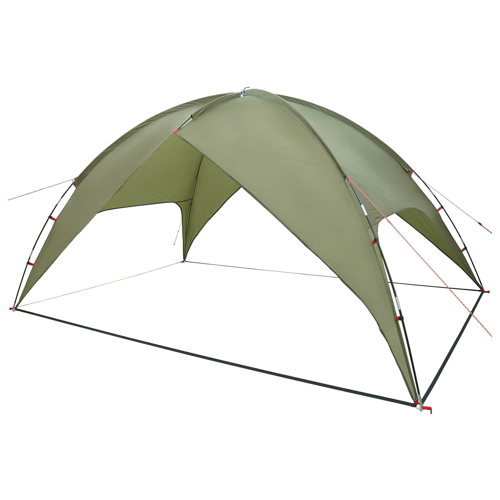 Camping Tent Met Regenhoes Waterdicht Koepel Olijfgroen