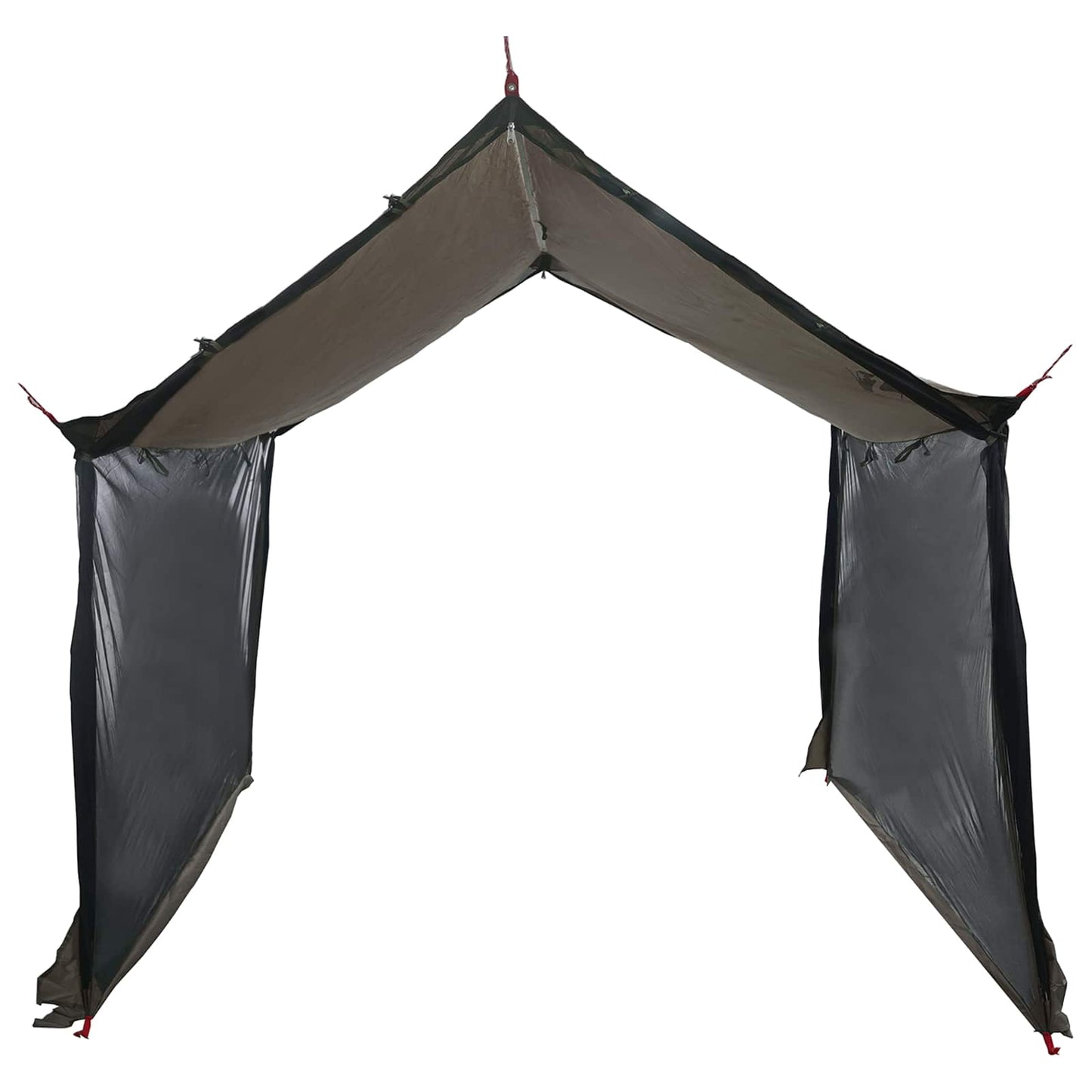 Campingzeil Met Gaaswanden Bruin Grijs 340 X 260 X 220 Cm