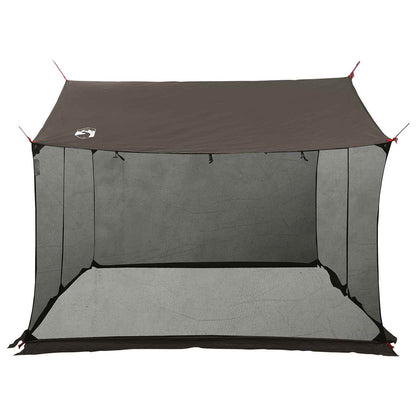 Campingzeil Met Gaaswanden Bruin Grijs 340 X 260 X 220 Cm