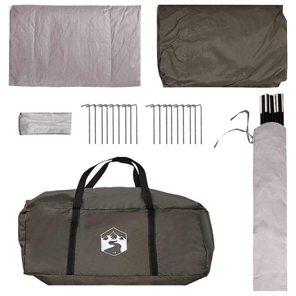 Huisje Tent Met Dak 12-Persoons Polyester En Staal