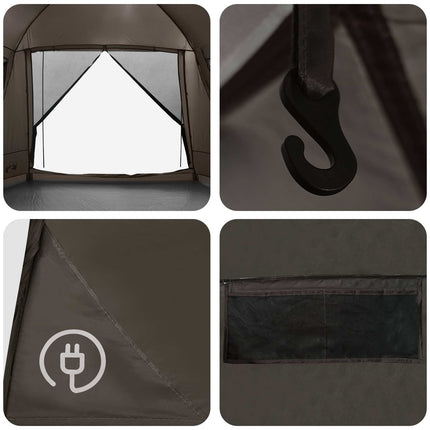 Huisje Tent Met Dak 8-Persoons Polyester En Staal