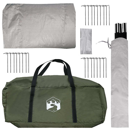 Tipi Tent 300 X 300 X 200 Cm Polyester En Staal