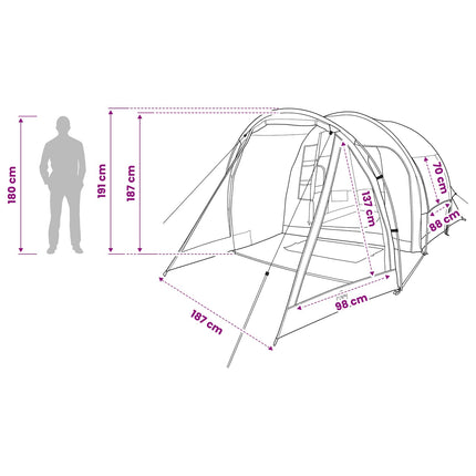 Huisje Tent 488 X 244 X 183 Cm Polyester En Staal