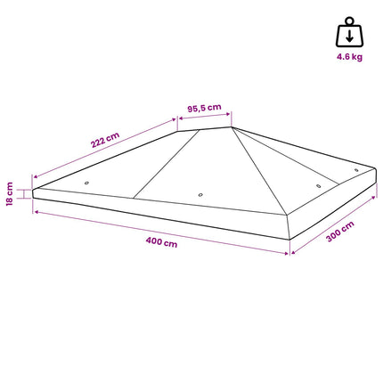 Paviljoenhoes 300 X 400 Cm