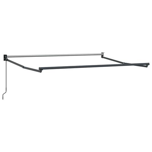 Handmatig Uitschuifbare Luifel Antraciet Anthraciet (Anthraciet Frame)