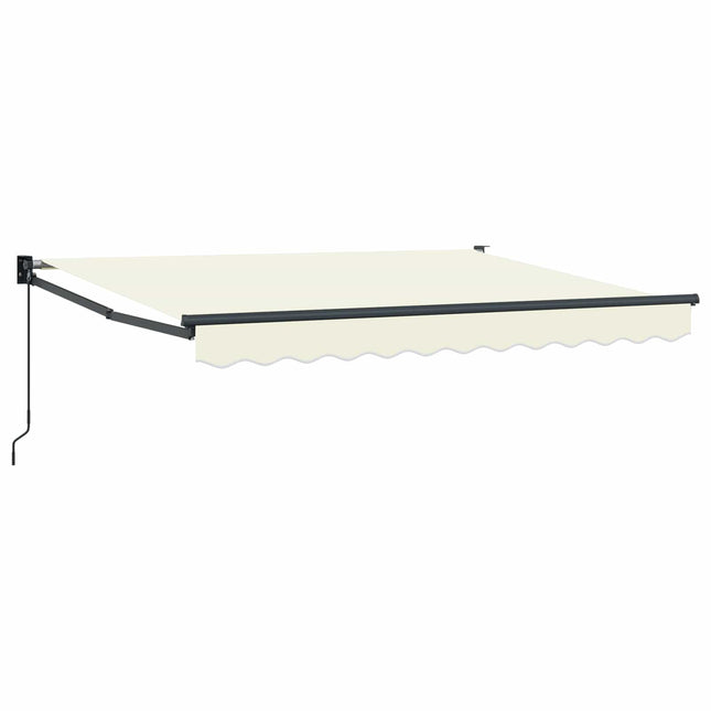 Uitschuifbare Luifel Crèmekleurig Crème (Anthraciet Frame)