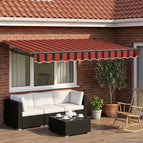 3,5 x 2,5 m / Antraciet / Oranje en bruin