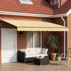 4 × 3 m / Antraciet / Geel en wit
