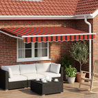3 x 2,5 m / Wit / Oranje en bruin