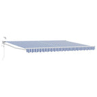 4,5 × 3 m / Wit / Blauw en wit