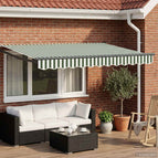2,5 x 2 m / Antraciet / Groen en wit