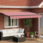 3 x 2,5 m / Antraciet / Rood en wit