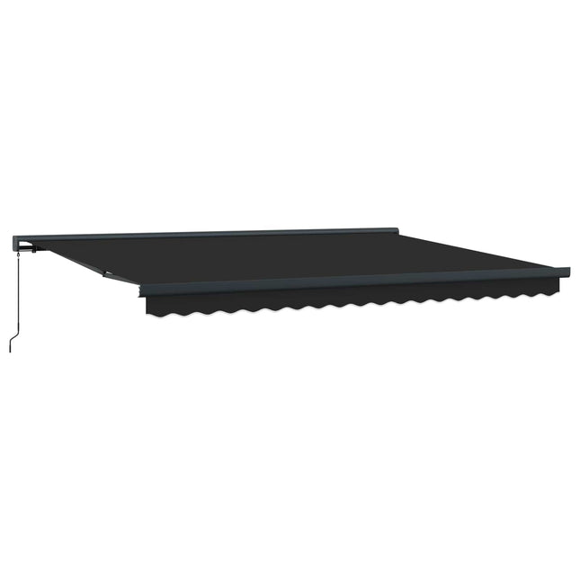 Inklapbaar Zonnescherm Antraciet En Grijs 400 × 300 Cm