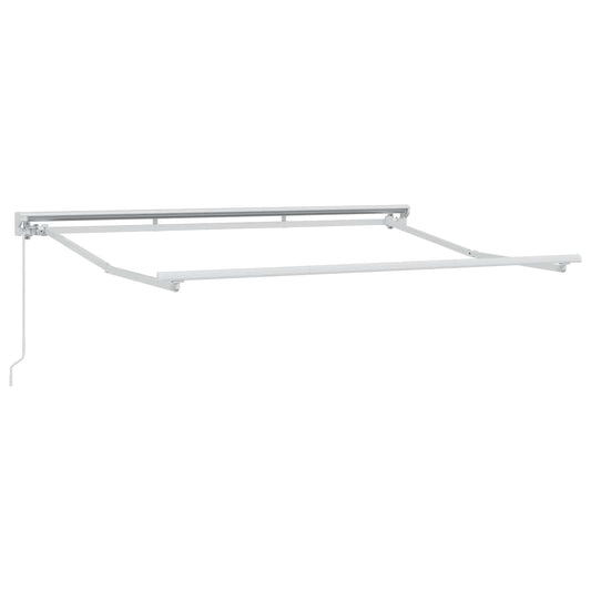 Uitschuifbare Luifel Geel Geel (Witte Omlijsting)