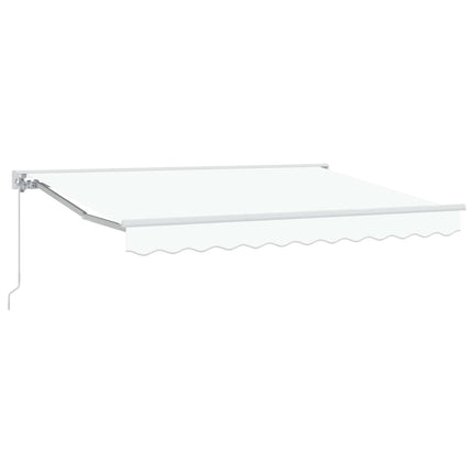 Uitschuifbare Luifel Wit Wit (Wit Frame)