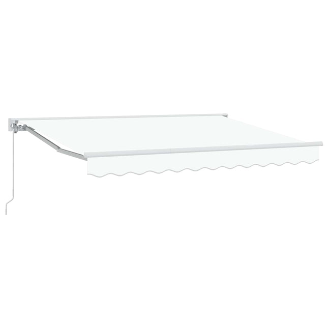 Uitschuifbare Luifel Wit Wit (Wit Frame)