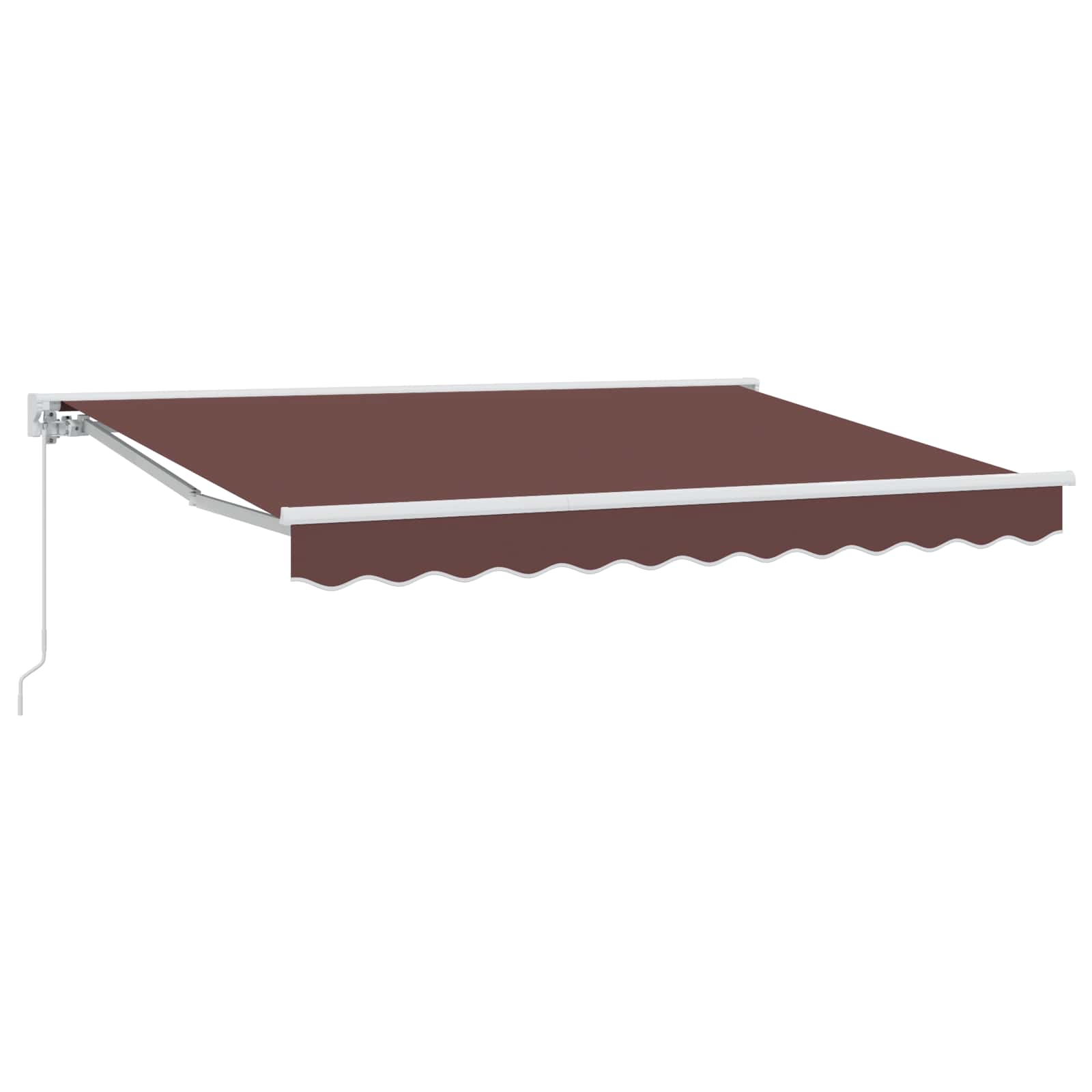 Uitschuifbare Luifel Bruin Bruin (Wit Frame)