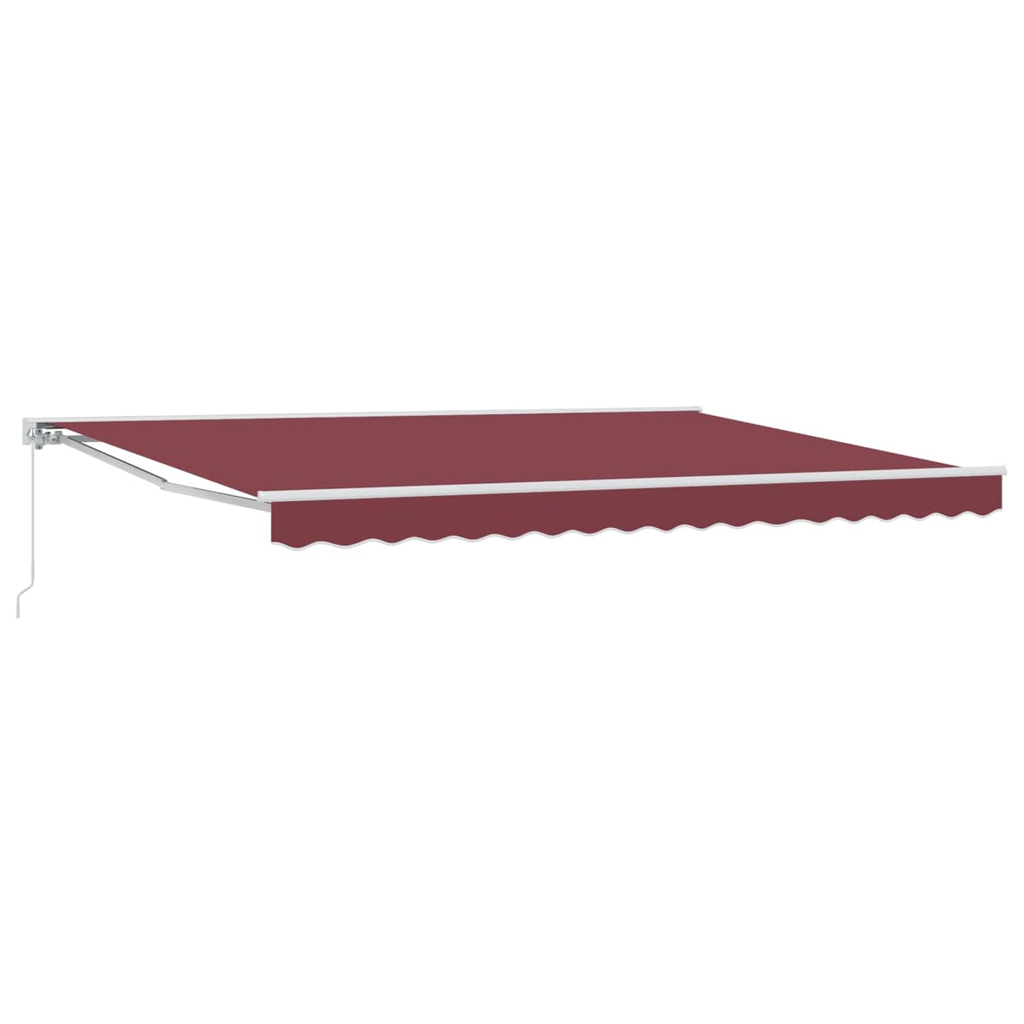 Uitschuifbare Luifel Bordeauxrood Bordeaux (Wit Frame)