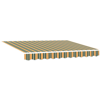 Uitschuifbare Luifel En Groen En Geel (Anthraciet Frame)