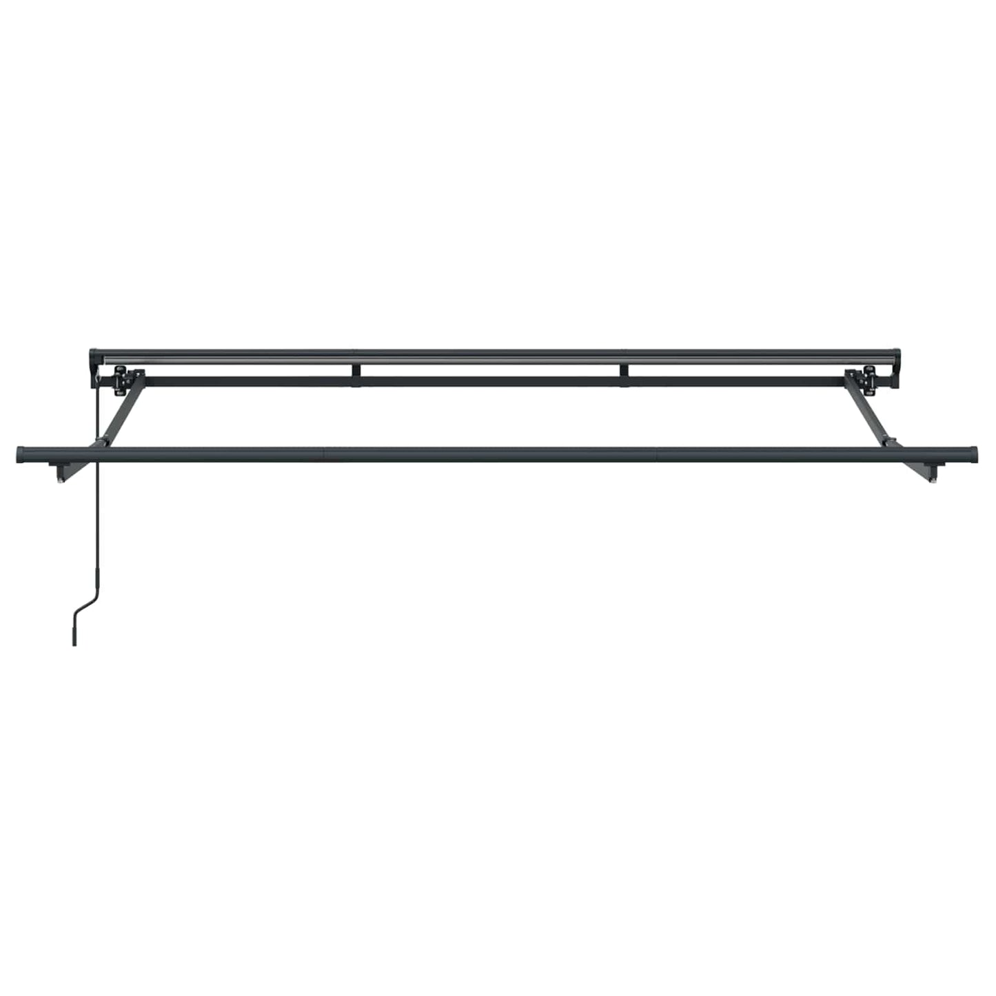 Handmatig Uitschuifbare Luifel Wit 3 X 2 M Beige (Anthraciet Frame)