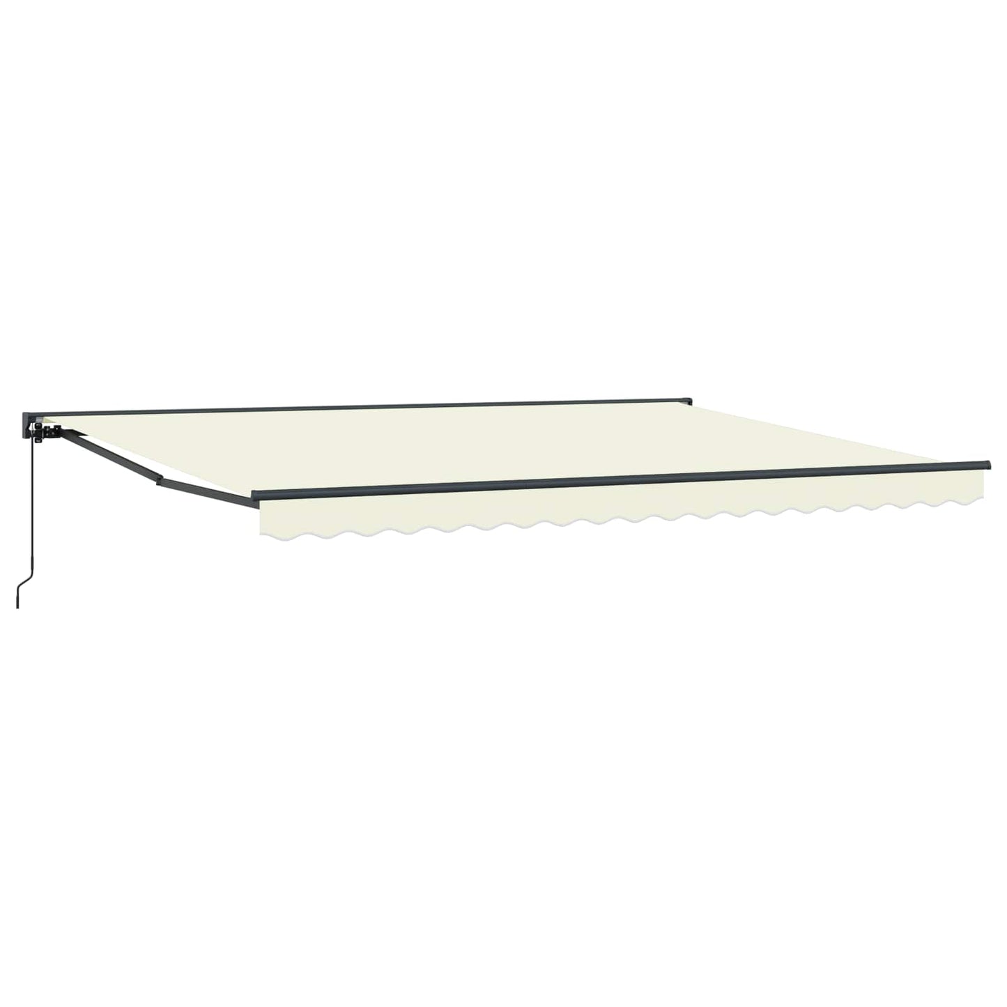 Uitschuifbare Luifel Crèmekleurig Crème (Anthraciet Frame)