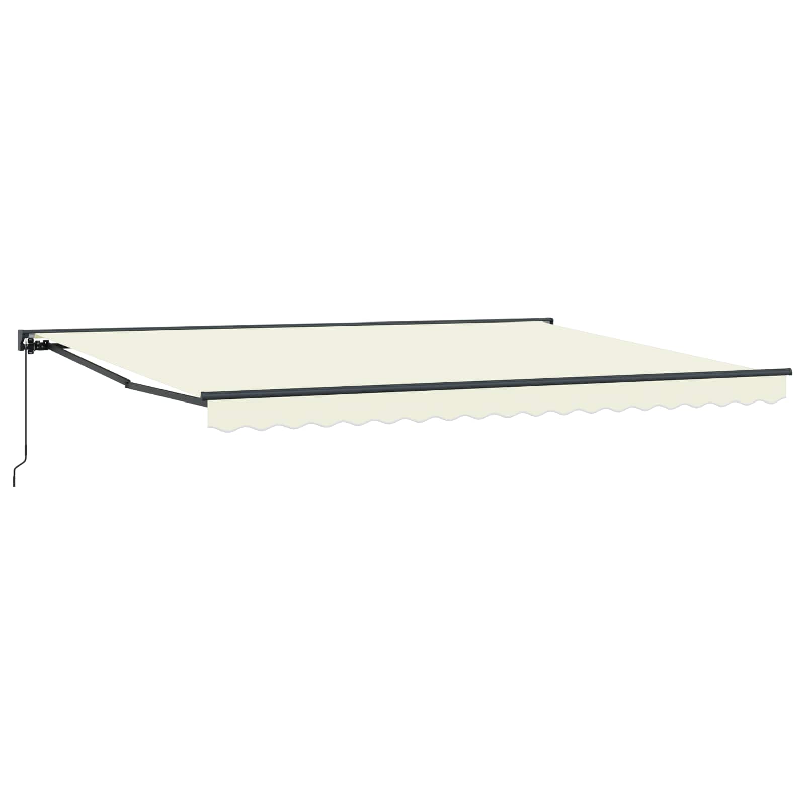 Uitschuifbare Luifel Crèmekleurig Crème (Anthraciet Frame)