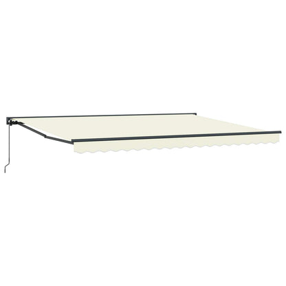 Uitschuifbare Luifel Crèmekleurig Crème (Anthraciet Frame)