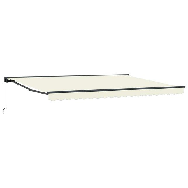 Uitschuifbare Luifel Crèmekleurig Crème (Anthraciet Frame)