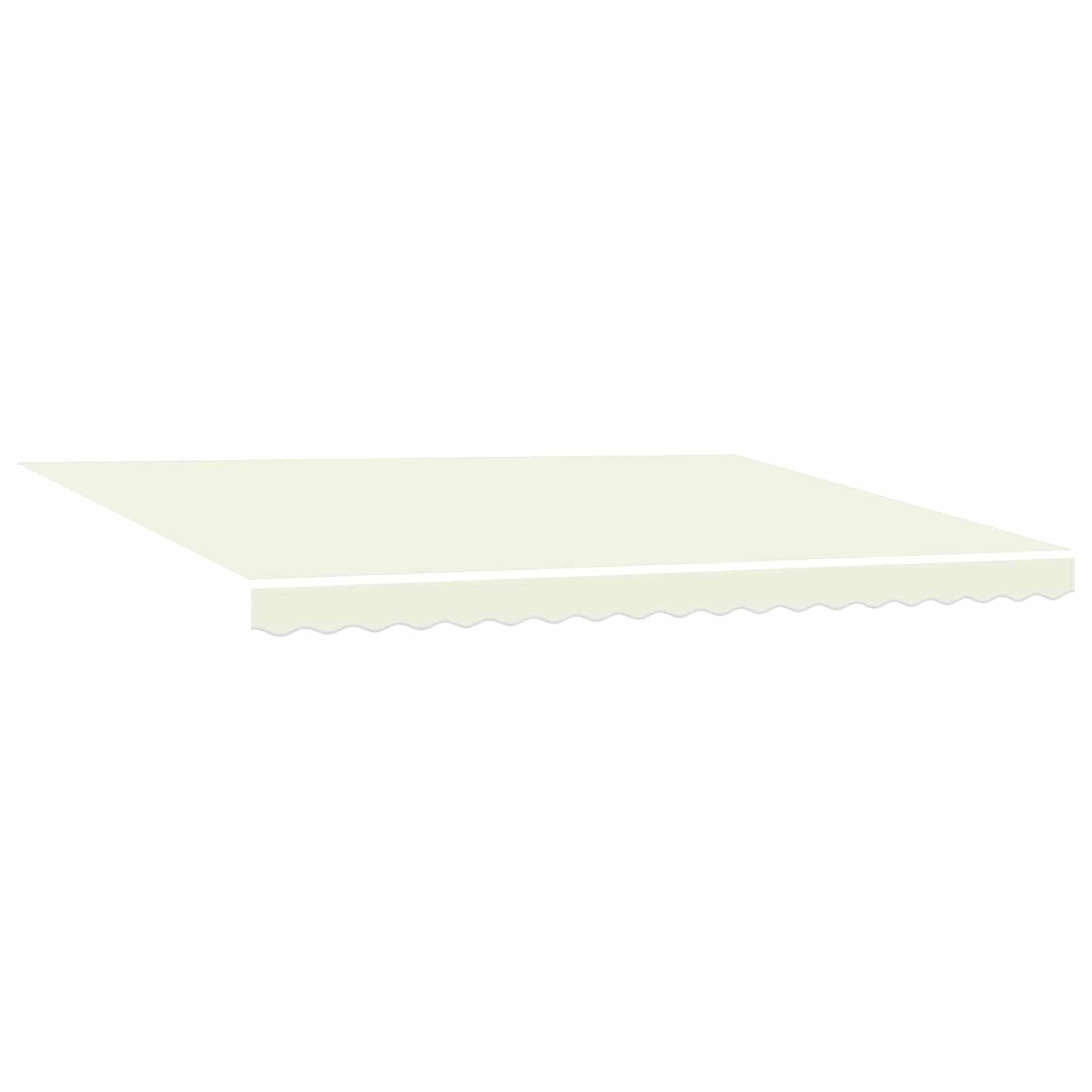 Uitschuifbare Luifel Crèmekleurig Crème (Anthraciet Frame)