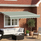 2,5 x 2 m / Wit / Groen en wit