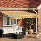 3 x 2,5 m / Wit / Geel en grijs