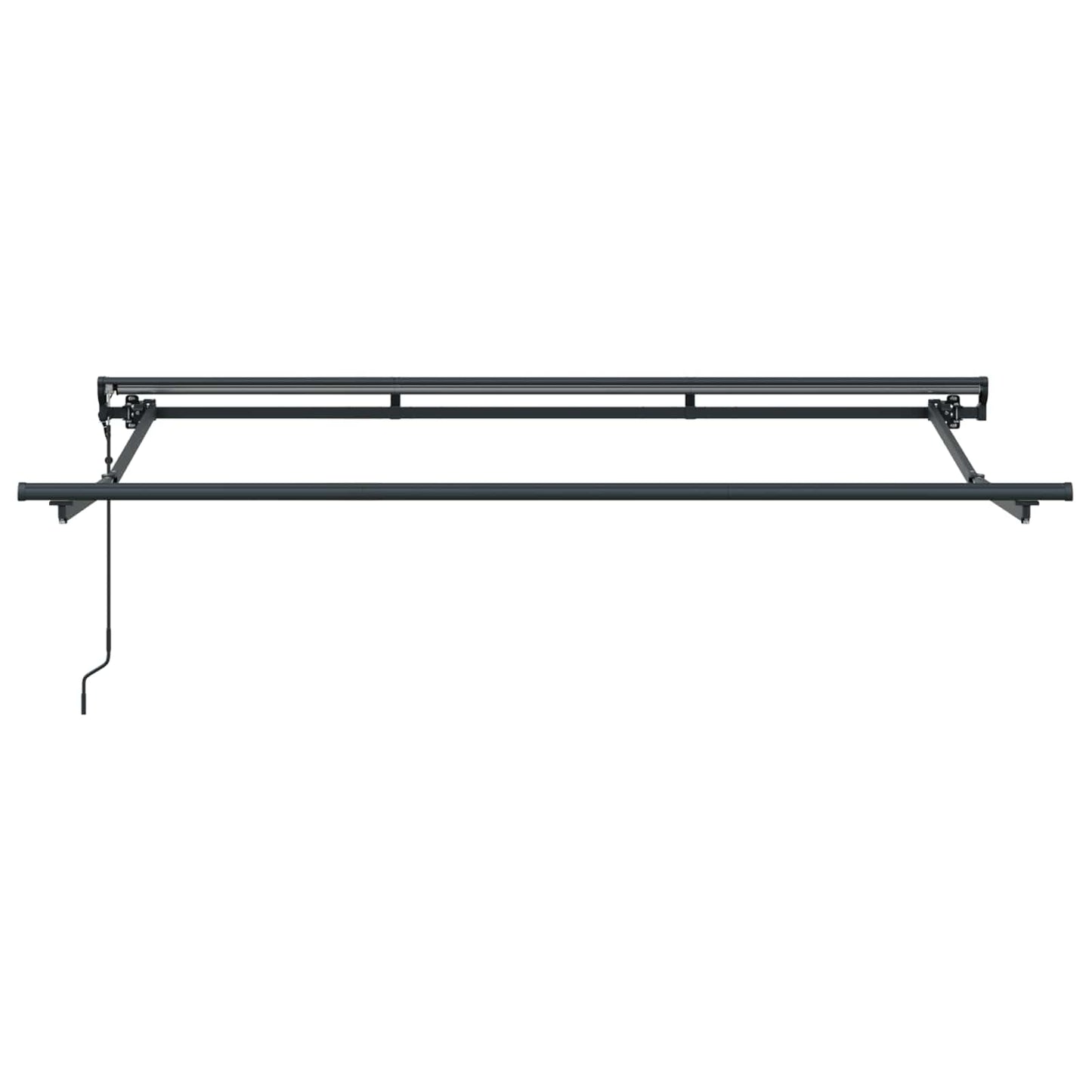 Elektrisch Uittrekbaar Zonnescherm Wit 3 X 2 M Beige (Anthraciet Frame)