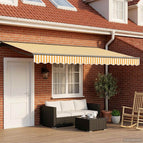 4 × 3 m / Antraciet / Geel en wit