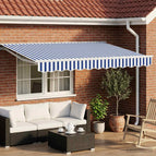 2,5 x 2 m / Wit / Blauw en wit