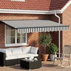 3,5 x 2 m / Antraciet / Antraciet en wit