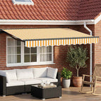 3,5 x 2,5 m / Antraciet / Geel en wit