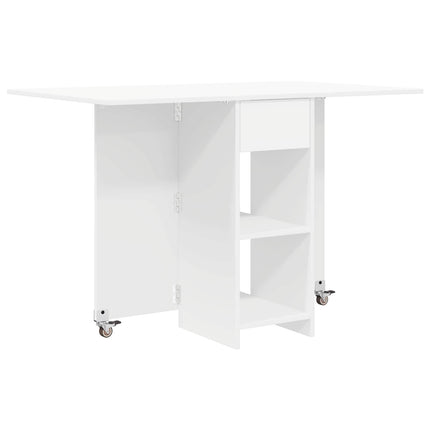 Eettafel 115 X 70 X 75 Cm Bewerkt Hout Rechthoekig
