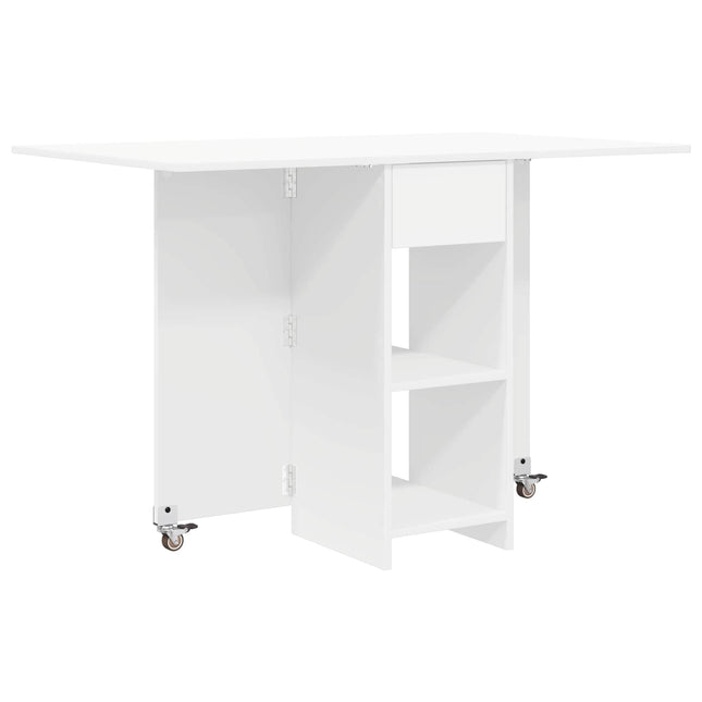 Eettafel 115 X 70 X 75 Cm Bewerkt Hout Rechthoekig