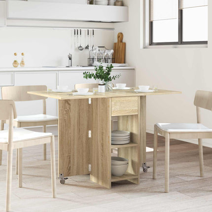 Eettafel 115 X 70 X 75 Cm Bewerkt Hout Rechthoekig