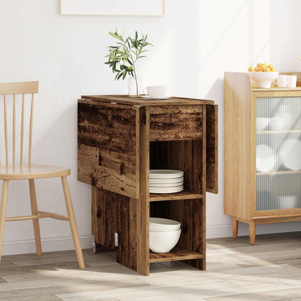 Eettafel 115 X 70 X 75 Cm Bewerkt Hout Rechthoekig