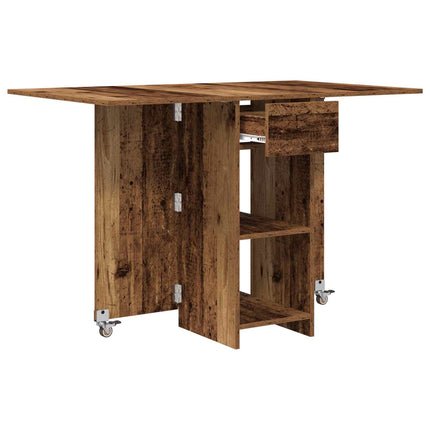 Eettafel 115 X 70 X 75 Cm Bewerkt Hout Rechthoekig