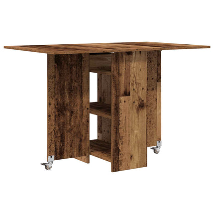 Eettafel 115 X 70 X 75 Cm Bewerkt Hout Rechthoekig