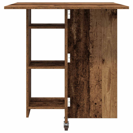 Eettafel 115 X 70 X 75 Cm Bewerkt Hout Rechthoekig
