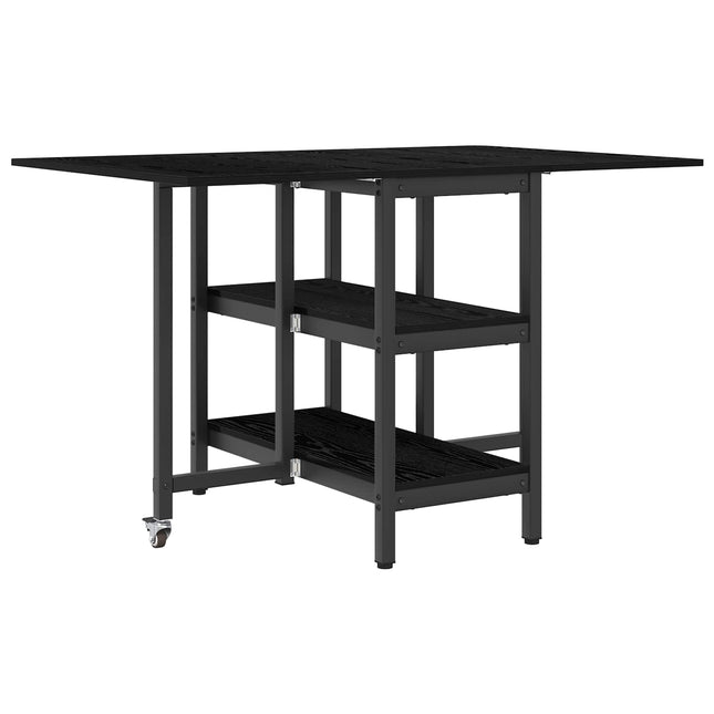 Eettafel 122 X 80 X 76,5 Cm Bewerkt Hout