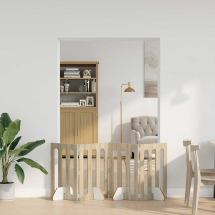 Opvouwbaar Huisdierhek 4 St 201 X 38 X Bewerkt Hout