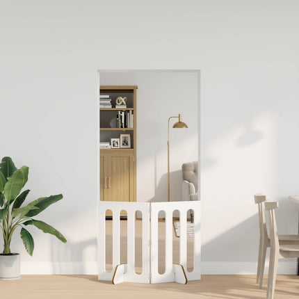 Opvouwbaar Huisdierhek 4 St 201 X 38 X Bewerkt Hout